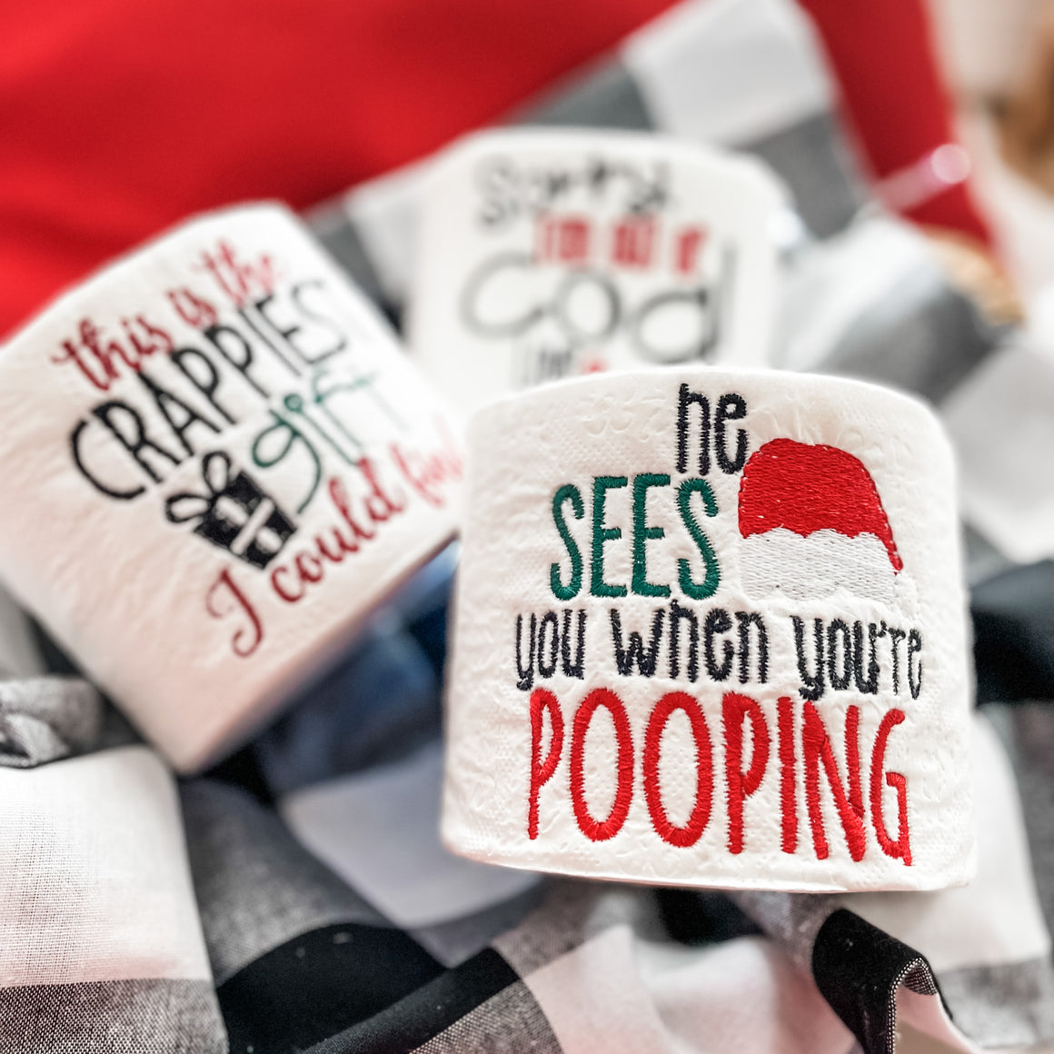 "Christmas Funny Toilet Paper" Gift Set