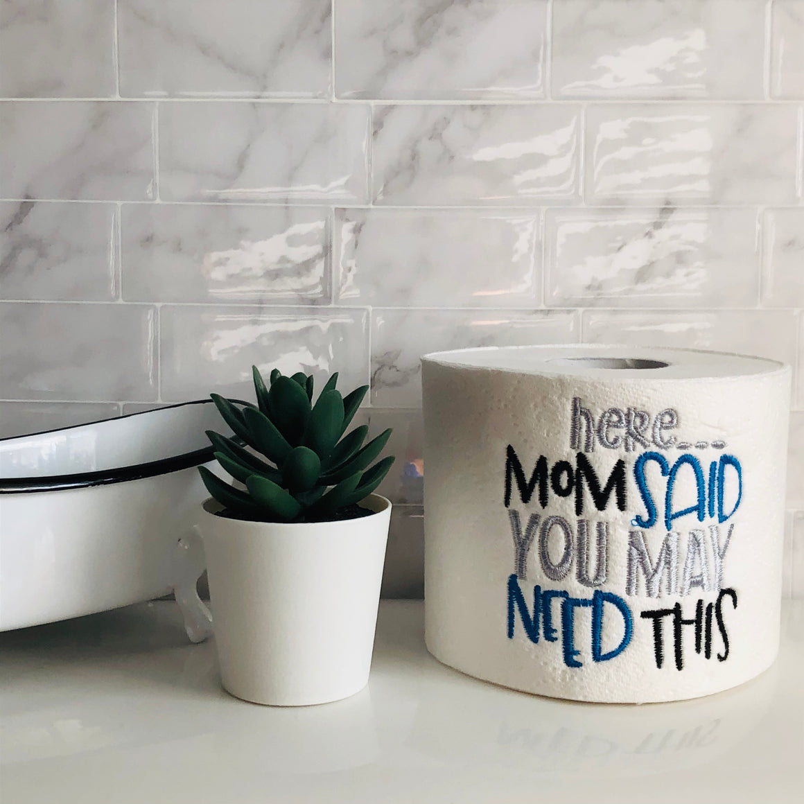 "Mom Said You Might Need This" Funny Dad Gift Toilet Paper