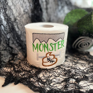 "Monster !" Funny Halloween Decoration Toilet Paper