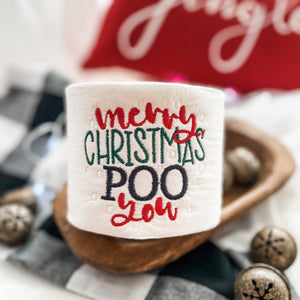 "Merry Christmas Poo You"Funny Toilet Paper