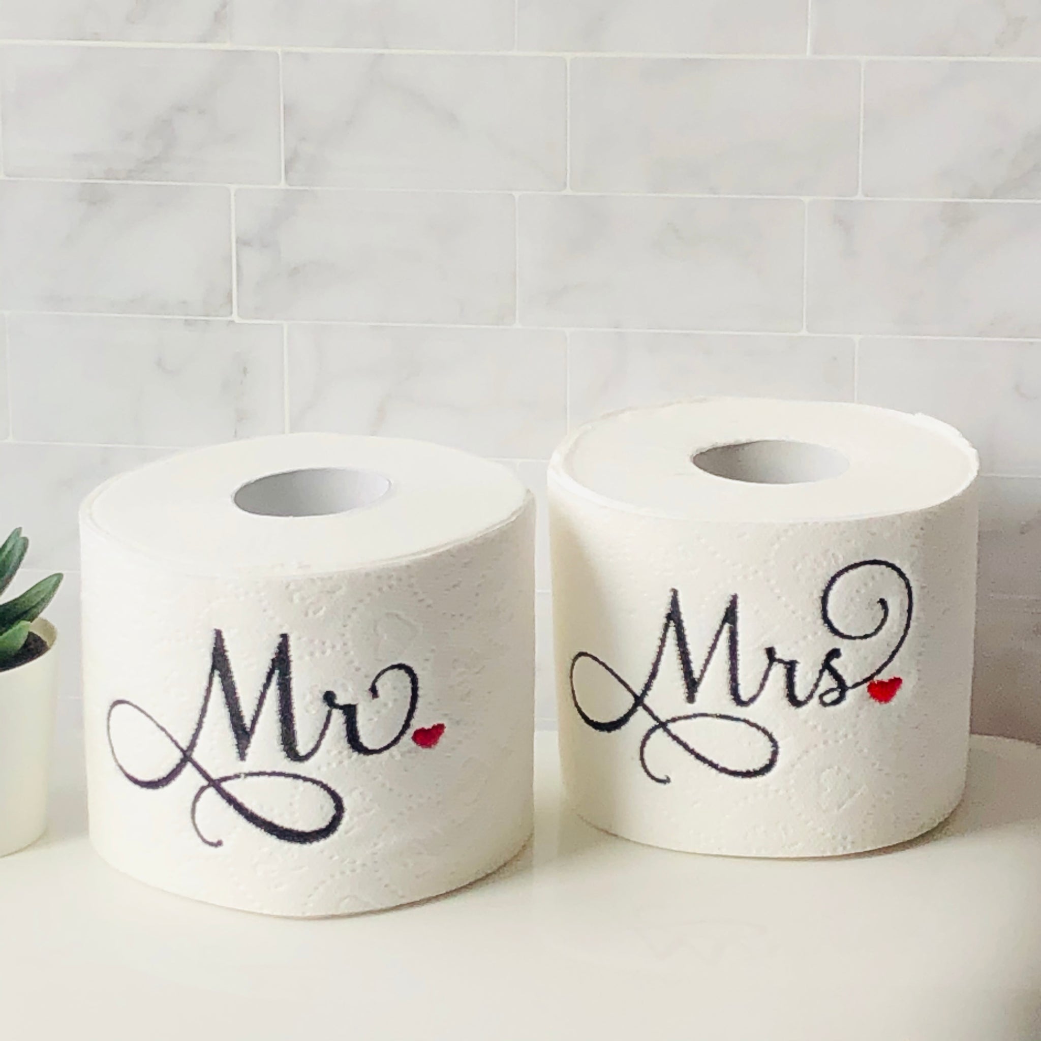 New Parents Funny Toilet Paper Gift - The Writing's on the Roll